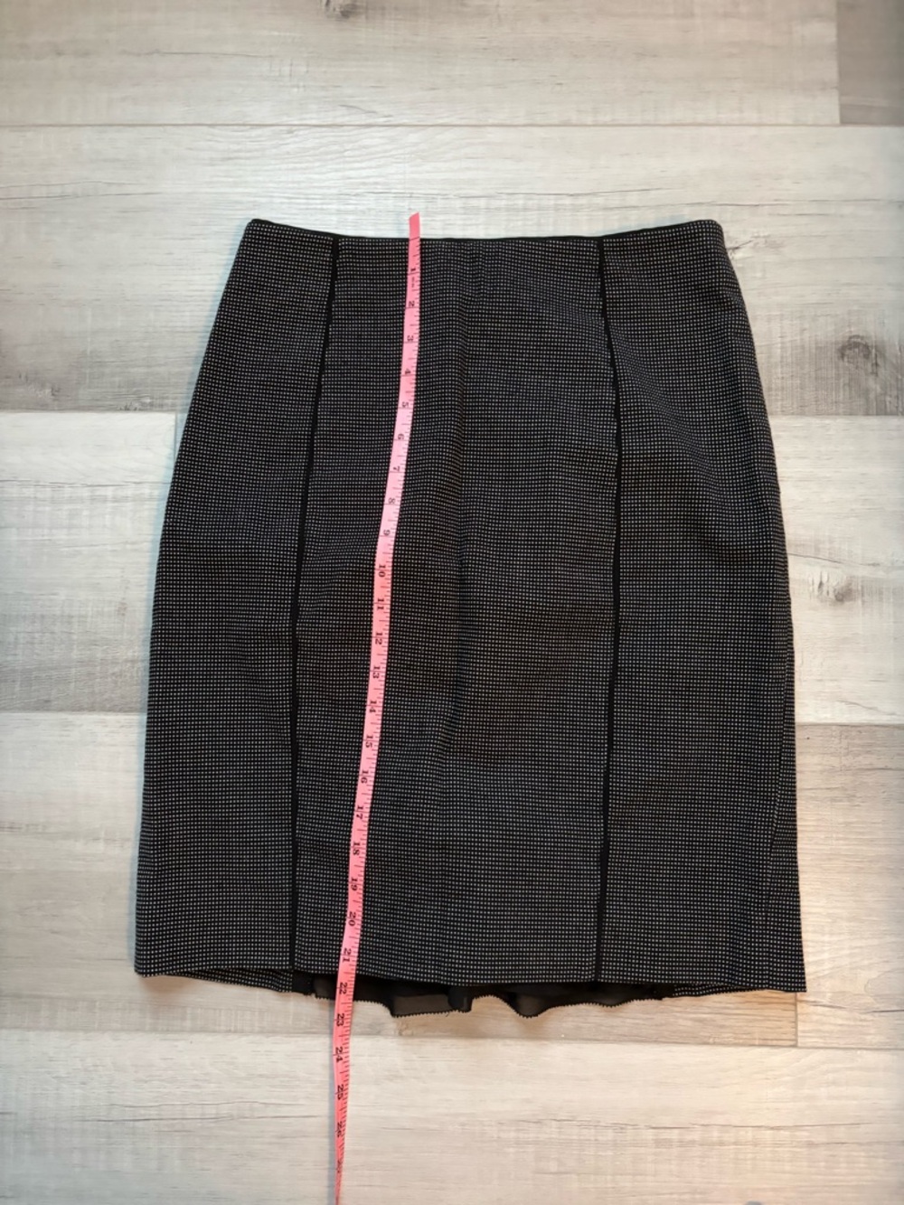 White House Black Market Pencil Skirt Size 8 Black White Polka Dot - Picture 3 of 7